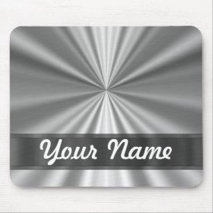 Metallisches schauendes Silber Mousepad