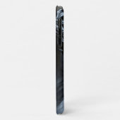 Metallisches Schwarzes Pferd Case-Mate iPhone Hülle (Hinten/Links)