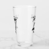 Metallisches Silber 27. Geburtstag Glas (Links)