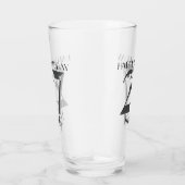 Metallisches Silber 27. Geburtstag Glas (Rechts)