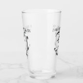 Metallisches Silber 30. Geburtstag Glas (Links)