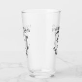Metallisches Silber 30. Geburtstag Glas (Rechts)