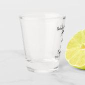 Metallisches Silber 3. Hochzeitstag Schnapsglas (Links)