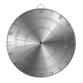Metallisches Silber Dartscheibe (vorne)