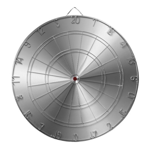 Metallisches Silber Dartscheibe (vorne)
