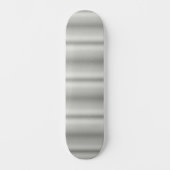 Metallisches Silber, grau gebürstetes Aluminium Skateboard (Vorderseite)