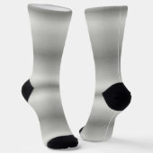 Metallisches Silber, grau gebürstetes Aluminium Socken (Gewinkelt)