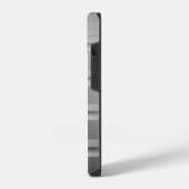 Metallisches Silber-Handyhülle iPhone Hülle (Linke Seite)