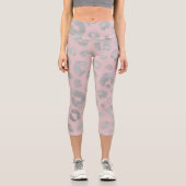 Metallisches Silber und Rose Rosa Geparden Capri L (Vorderseite)