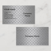 Metallisches Silber Visitenkarte (Vorne/Hinten)