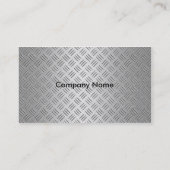 Metallisches Silber Visitenkarte (Rückseite)