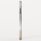 Metallisches silbergeometrisches modernes Design Case-Mate iPhone Hülle (Hinten/Rechts)