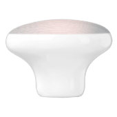 Metallisches silbergraues, gebürstetes Aluminium-L Keramikknauf (Seitenansicht)