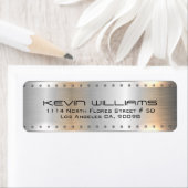 Metallisches silbergraues geometrisches Design (Insitu)