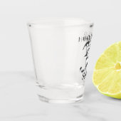 Metallisches silbernes 37. Geburtstagsglas Schnapsglas (Links)