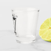Metallisches silbernes 37. Geburtstagsglas Schnapsglas (Rechts)