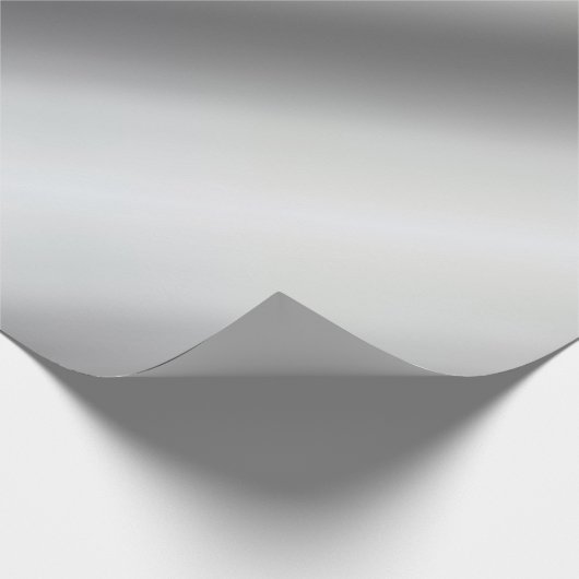 Metallisches Silver Look glamouröse Vorlage Beste Geschenkpapier (Ecke)