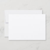 Metallisches Silver Wedding RSVP Response Card (Vorderseite)