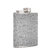 Metallisches Stahl Flachmann (Rechts)