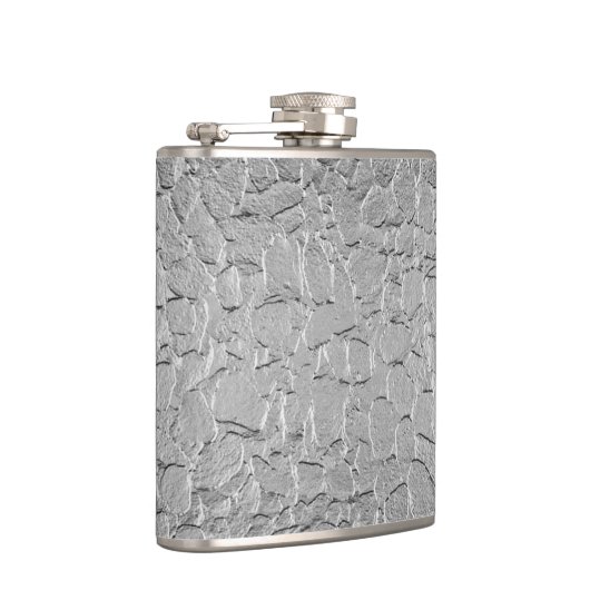 Metallisches Stahl Flachmann (Rechts)