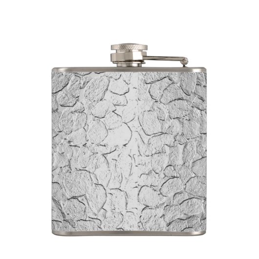 Metallisches Stahl Flachmann (Rückseite)