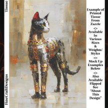 Metallisches Steampunk-Katzenporträt EM5R Decoupag