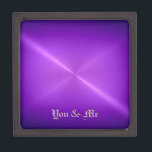 Metallisches Violett Edelstahlmetall Schmuckkiste<br><div class="desc">Metallisches Edelstahlmetall. Bitte entfernen / ändern Sie "You & Me" vor dem Kauf. Design ist auf anderen Produkten erhältlich.</div>