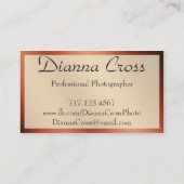 Metallisches Visitenkarte (Rückseite)