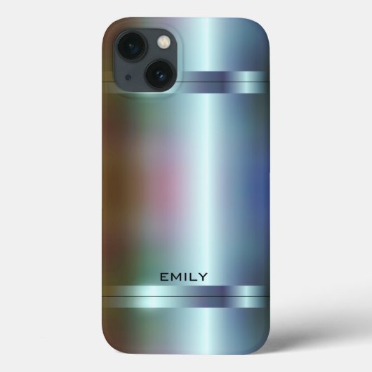 Metallisches Weichfarbtintrosa Design Case-Mate iPhone Hülle (Rückseite)