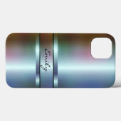Metallisches Weichzeichnen-Farbtöndesign Case-Mate iPhone Hülle (Rückseite (Horizontal))