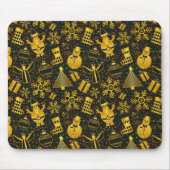 Metallisches Weihnachtsgebäck Mousepad (Vorne)