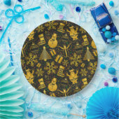 Metallisches Weihnachtsgebäck Pappteller (Party)