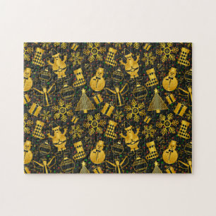 Metallisches Weihnachtsgebäck Puzzle