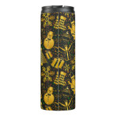 Metallisches Weihnachtsgebäck Thermosbecher (Rückseite)