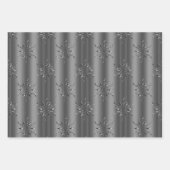 Metallisches Weihnachtswrapping Sheet-Set Geschenkpapier Set (Vorderseite 2)