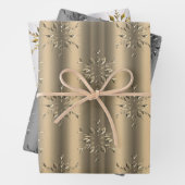 Metallisches Weihnachtswrapping Sheet-Set Geschenkpapier Set (Beispiel)