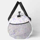Metallisches Weißleopardmuster Duffle Bag (Rechts)