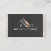 Metallisches Wohneigentum | Real Anwesen Visitenkarte (Vorderseite)