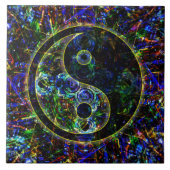 Metallisches zukünftiges städtisches LandschaftYin Fliese (Vorderseite)