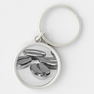 Metallkaffeebohne-Schlüsselring Schlüsselanhänger