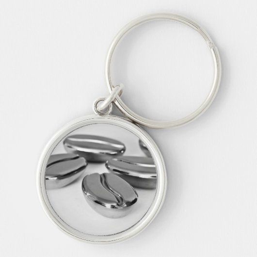 Metallkaffeebohne-Schlüsselring Schlüsselanhänger (Vorne)