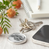 Metallkaffeebohne-Schlüsselring Schlüsselanhänger (Seite)