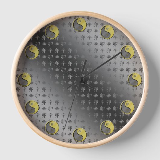 Metallkaninchen Uhr (Vorderseite)