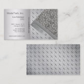 Metallkarte für Teller Visitenkarte (Vorne/Hinten)