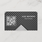 Metallkarten mit QR-Code Telefonnummerkarte (Rückseite)