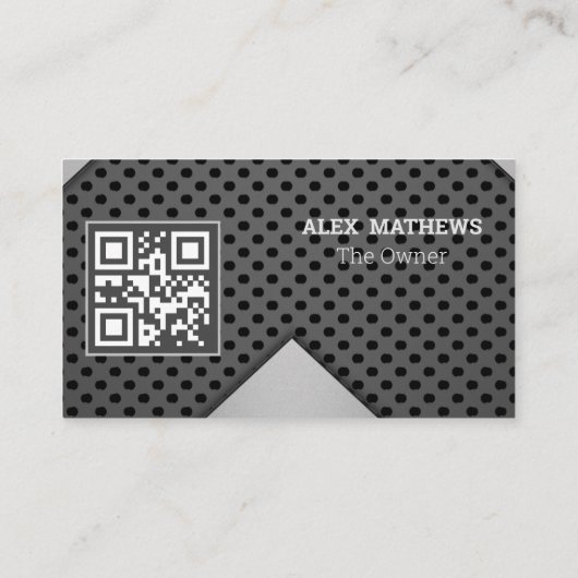 Metallkarten mit QR-Code Telefonnummerkarte (Rückseite)