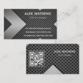 Metallkarten mit QR-Code Telefonnummerkarte (Vorne/Hinten)