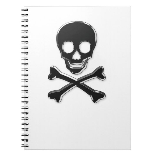 Metallknochen Notizblock (Vorderseite)