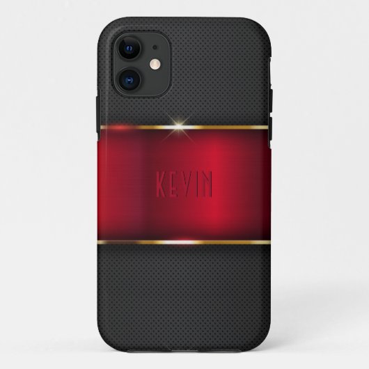 Metallkonstruktionen aus roten und dunkelgrauen Im Case-Mate iPhone Hülle (Rückseite)