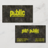 Metallkonstruktionsleitmuster Visitenkarte (Vorne/Hinten)